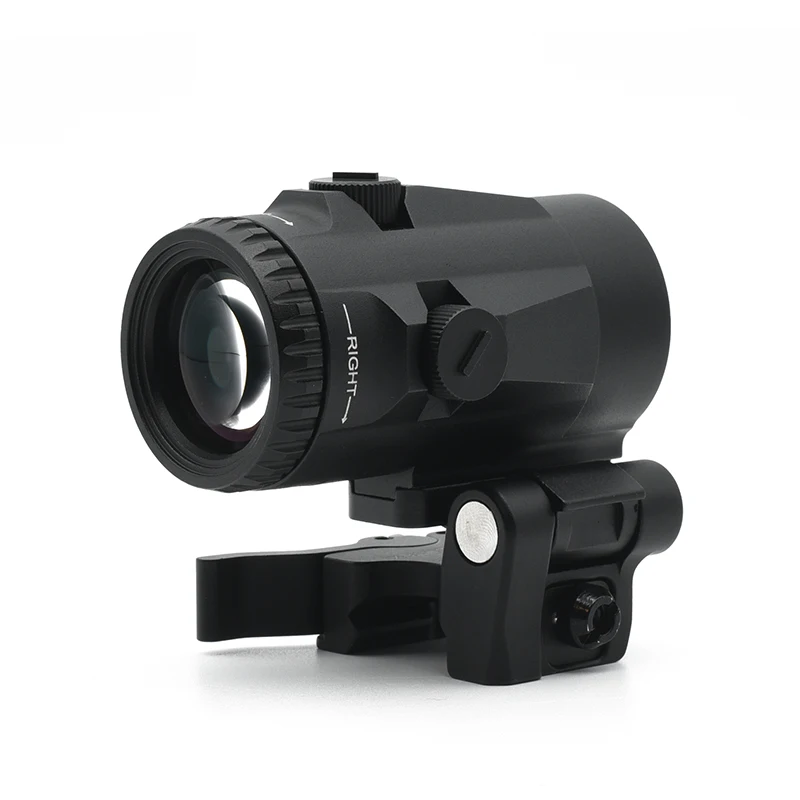 V3XM Magnifier 3X Sight with Switch to Side QD Absolute Co-witnessor Lower Third Mount for Red Dot Holographic Sight Full Marks