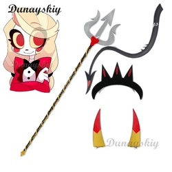 Hazbin Charlie Morningstar broń Cosplay korona nakrycia głowy rekwizyt Cosplay Charlie Morningstar Cosplay nakrycia głowy akcesoria Prop