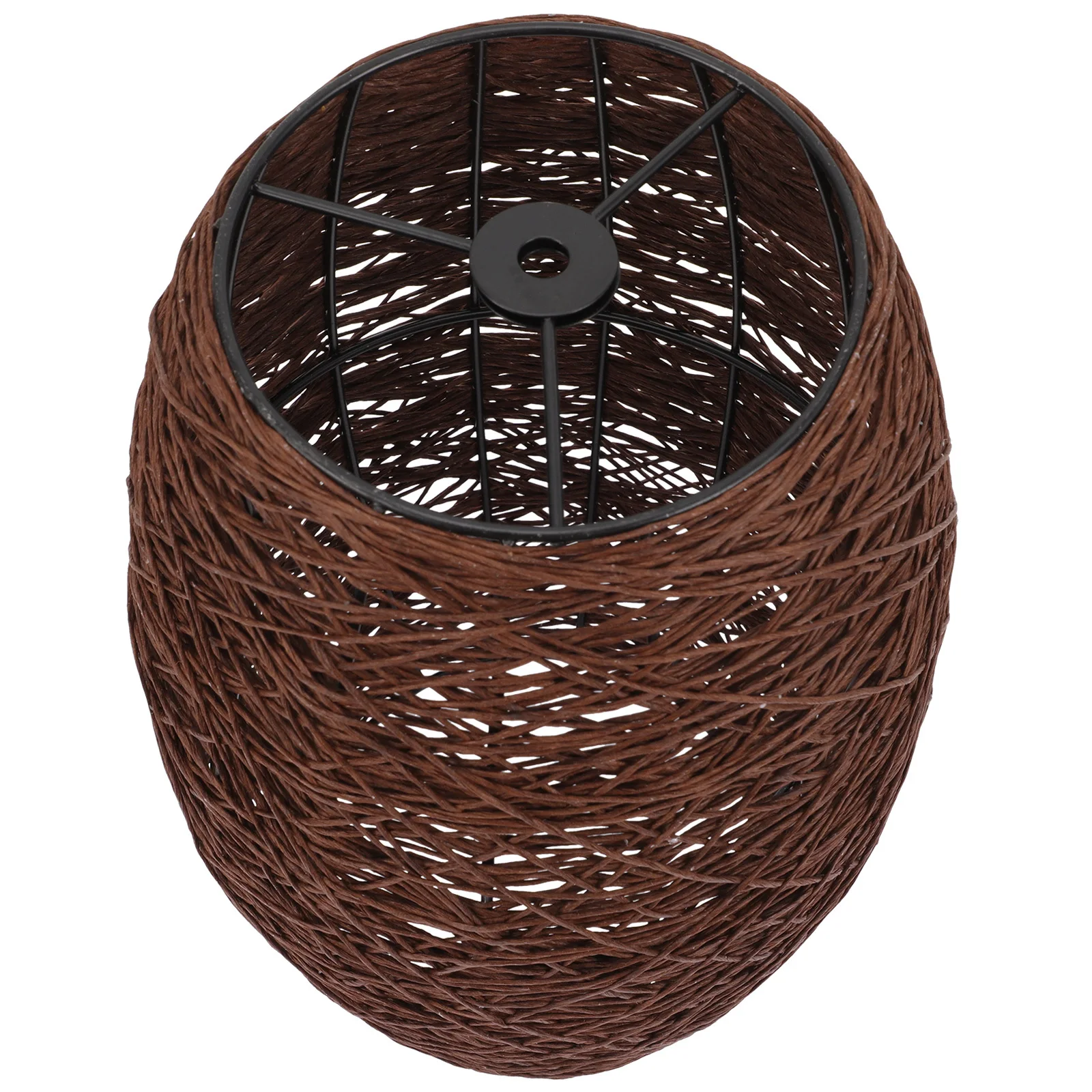 

Плетеный абажур из ротанга в деревенском стиле, подвесной светильник для дома, потолочный светильник, подвесной абажур, тканый чехол для лампы, освещение