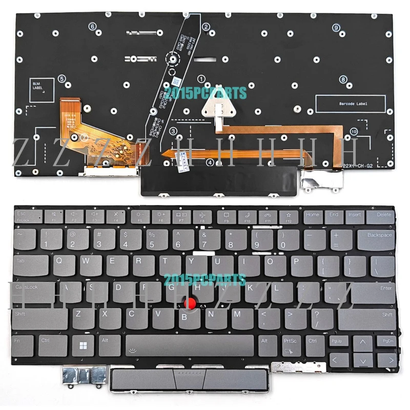 

Новая клавиатура с подсветкой для Lenovo ThinkPad X1 Yoga 7-го поколения 2022 года, тип 21CD 21CE, US-раскладка
