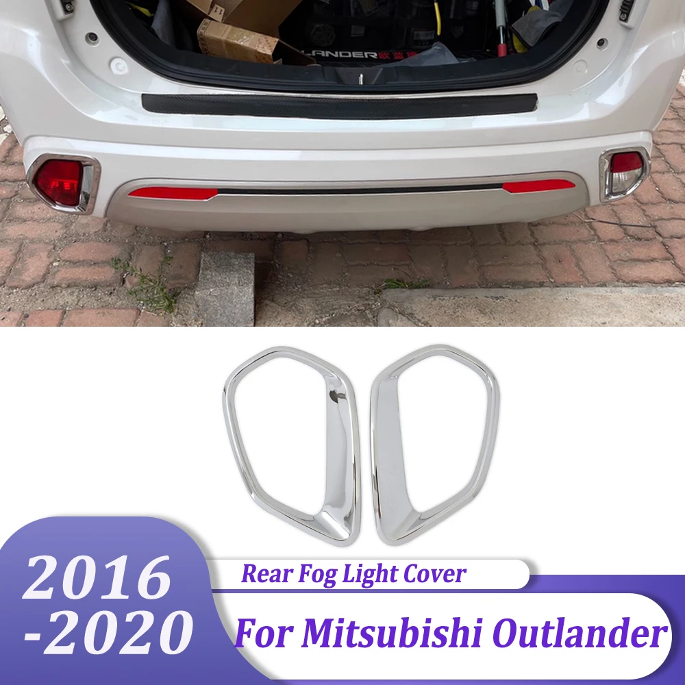 

Foglight Frame Rear Fog Light Lamp Cover Trim Sticker Exterior Car Accessories For Mitsubishi Outlander 2016 2017 2018 2019 2020