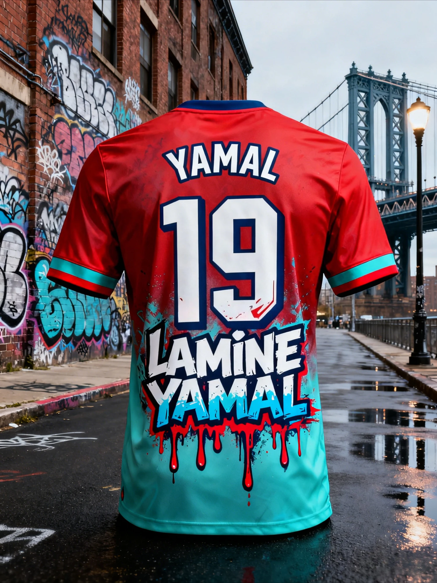 2026 Camiseta de moda esportiva 3d comemorativa Lamin Yamal Jersey, camisa de treinamento de fã, roupa casual e confortável para pais e filhos