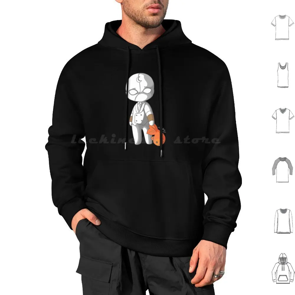 Chibi Mr Knight Hoodie cotton Long Sleeve Steven Grant Moon Knight Marc Spector Moonknight Mcu Comics Comic Superhero