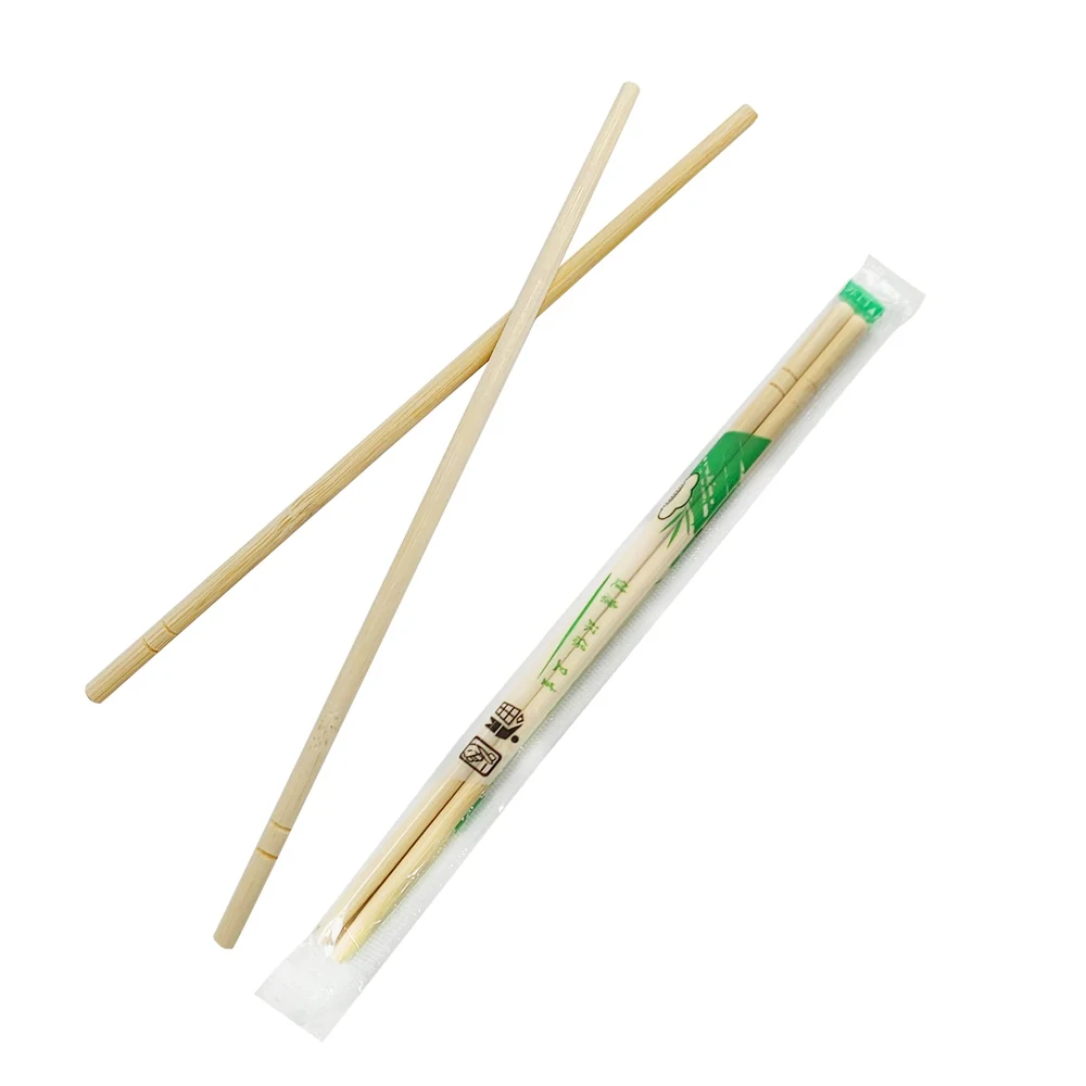 600-50Pairs Disposable Bamboo Wood Chopsticks Independent Packaging Chopstick Chinese Tableware for Restaurant Sushi Asian Food