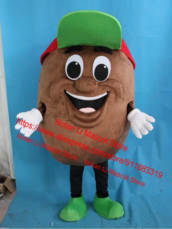 New Customized Peanut Chocolate Bean Mascot Costume Candy Cartoon Anime Cosplay Masquerade Game Holiday Gift 599