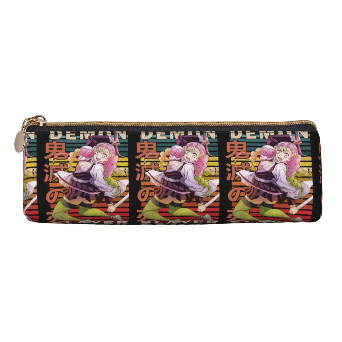 

Mitsuri Kanroji And Iguro Obanai Pencil Case Pencil Pouch Storage Stationery Supplies Large Capacity Pen Box Pencil Bag for Kids