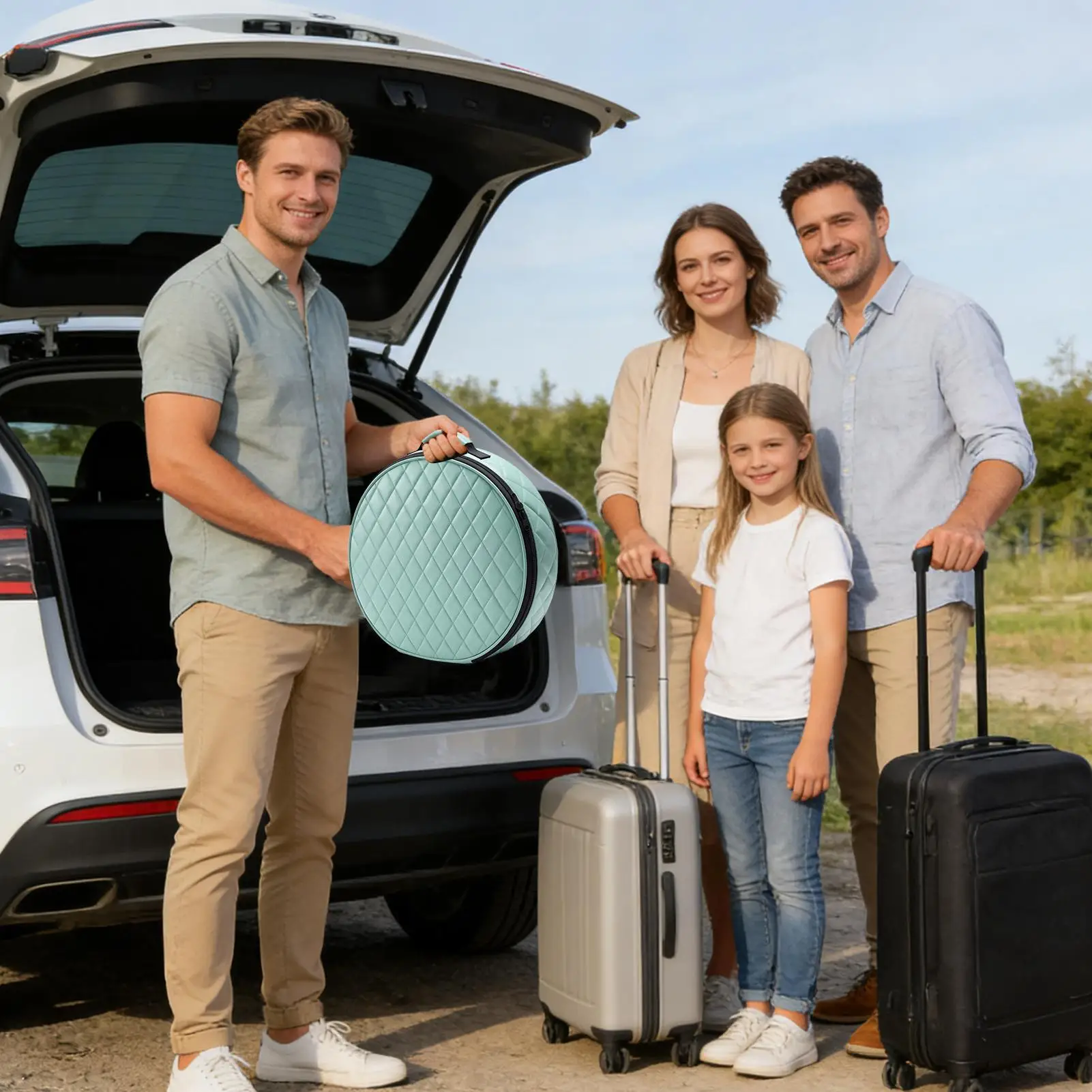 

Сумка для зарядного кабеля электромобиля, ударопрочная, большой вместимости, для хранения зарядного кабеля электромобиля, для гаража, багажника, поездок на работу, кемпинга