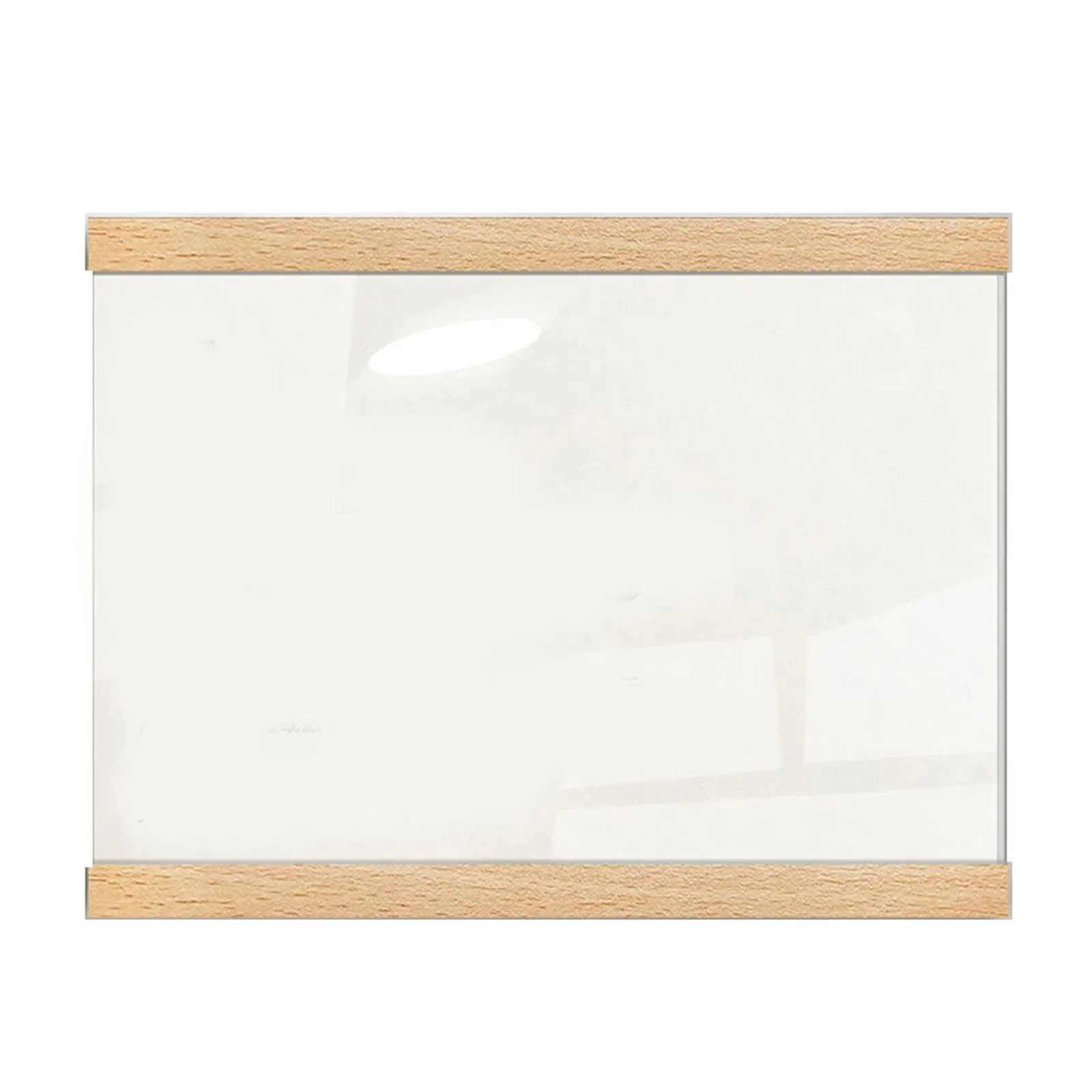 Transparent Wooden Acrylic Photo Frame  Magnetic Poster Display  Picture Frame for Displays  Secure and Stable Hold for Photos