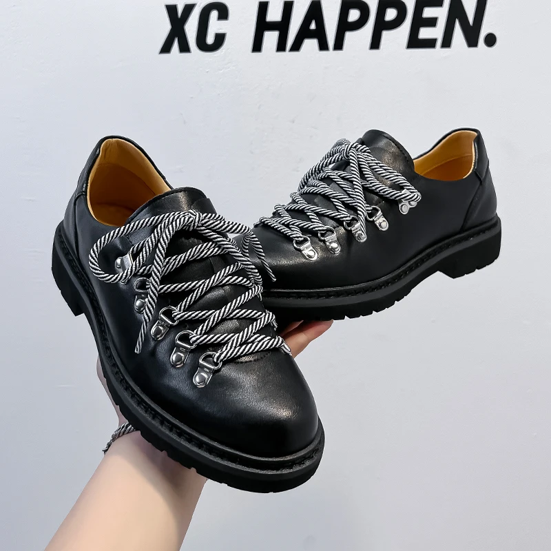 

High Quality Men's Leather Shoes for Man Fashion Business Oxford Shoes Luxury Designer Workwear Shoes for Men Zapatillas Hombre