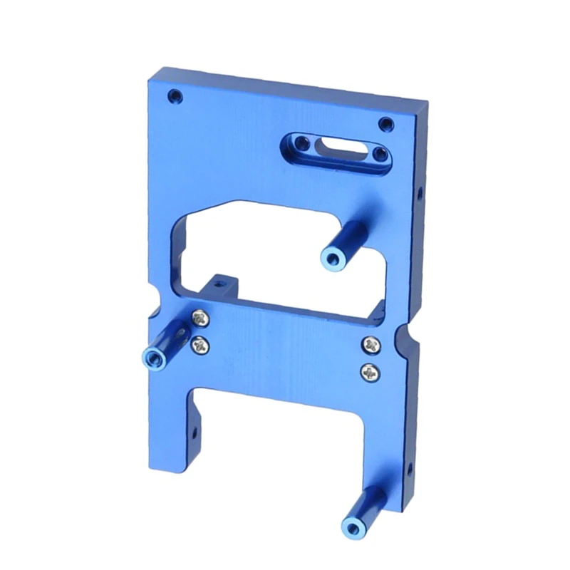 Soporte de montaje fijo para almacén de Servo de dirección de Metal de coche Rc para Wpl B14 B24 C14 C24 Q65 Mn D90 D99S Mn45, accesorios azules