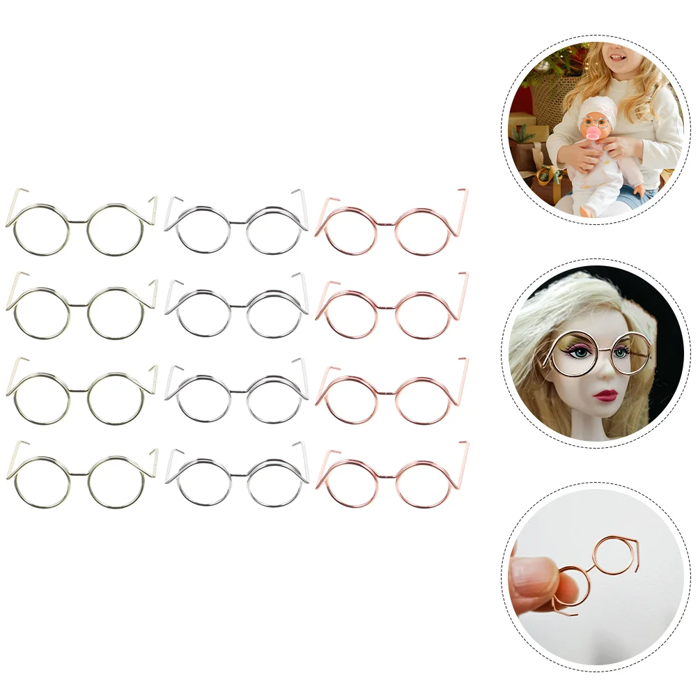 12 Pcs Sunglasses Craft to Decorate Eye Eyeglasses Black for Crafts Dress up