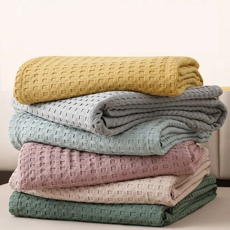 

Towel Quilt Single Cotton Towel Blanket Office Home Summer Cotton Towel Quilt Comfortable and Breathable