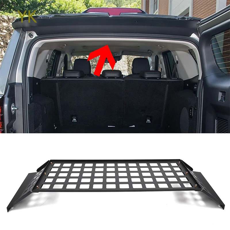 

Aluminum Alloy Black Car Trunk Roof Rack Storage Holder Bag Holder Car Accessories For Great Wall Tank 400 2023-2025