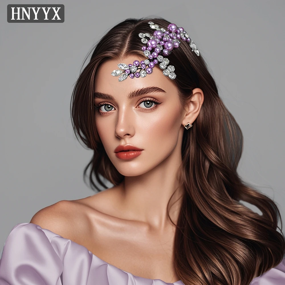 

YouLaPan Bridal Wedding Exquisite Hair Accessories Handmade Pearl Weaving Fashionable Ladies Banquet Dance Party Haircomb YXA271