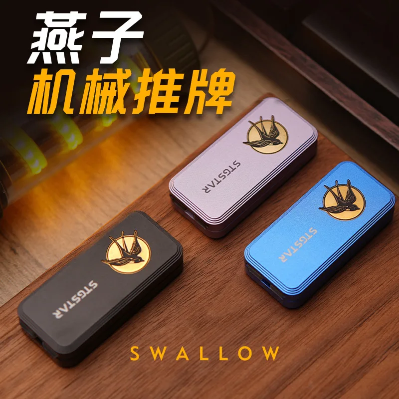 EDC ابتلاع لعبة مغناطيسية تململ المنزلق اليد سبينر دفع المنزلق لتخفيف التوتر مكافحة القلق لعب للأطفال البالغين ADHD تململ