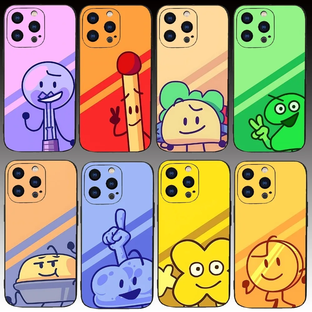 Bfdi Battle For Dream Island Phone Case For Iphone 15 11 13 14 Pro Max 7 8 Plus X Xr Xs Max Se2020 12mini Cover Case