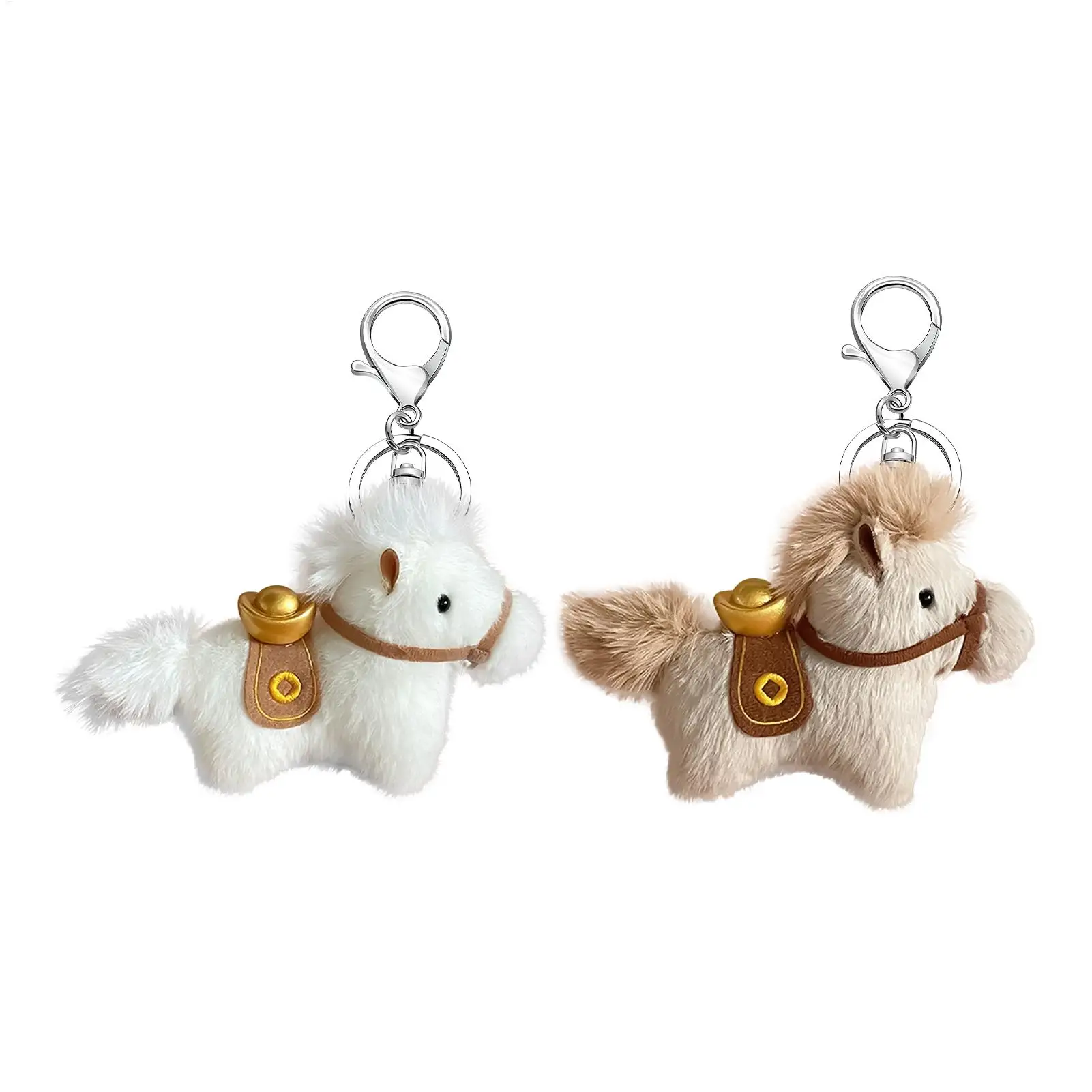 馬のバッグチャーム 4インチ 記念品ペンダント 財布アニマルチャーム キーホルダー 女性 男性 女の子 恋人 バックパック 旅行 ホームパーティー用