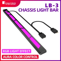 JONSBO LB-3 PC Case LED Color Strip Aluminum alloy Shell With Magnetic Attraction Support 12V With Manual Control RGB Light Bar