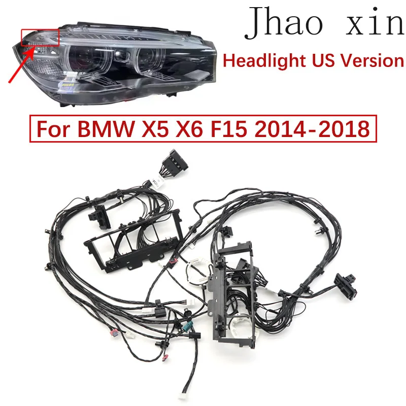 

Front Headlamp Wiring Harness Plug Connector Assembly For BMW X5 X6 F15 Car Headlight Internal Wiring Harness 14-2018 US Version