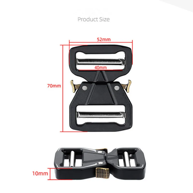 39 50mm Metal Quick Side Release Buckles for Webbing Tactical Belt Safety Strong Hooks Clips DIY Outdoor Luggage Access