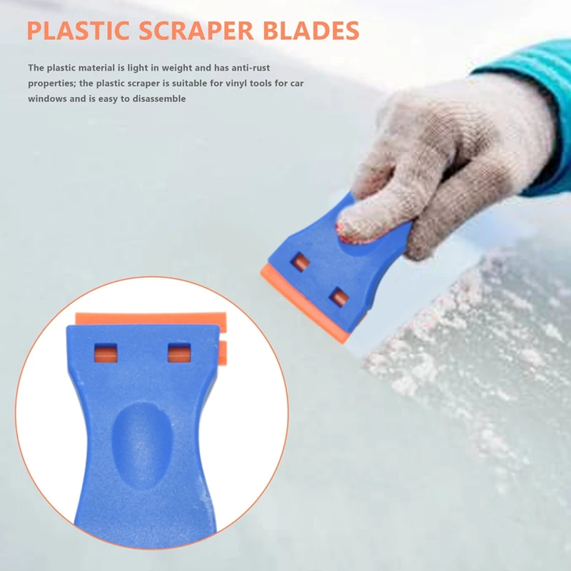 Plastic Scraper Scraper 3Pcs And Scraper Blade 27 Pcs Plastic Razor Blade Scraper Tool Paint Scraper Tool Window Scraper