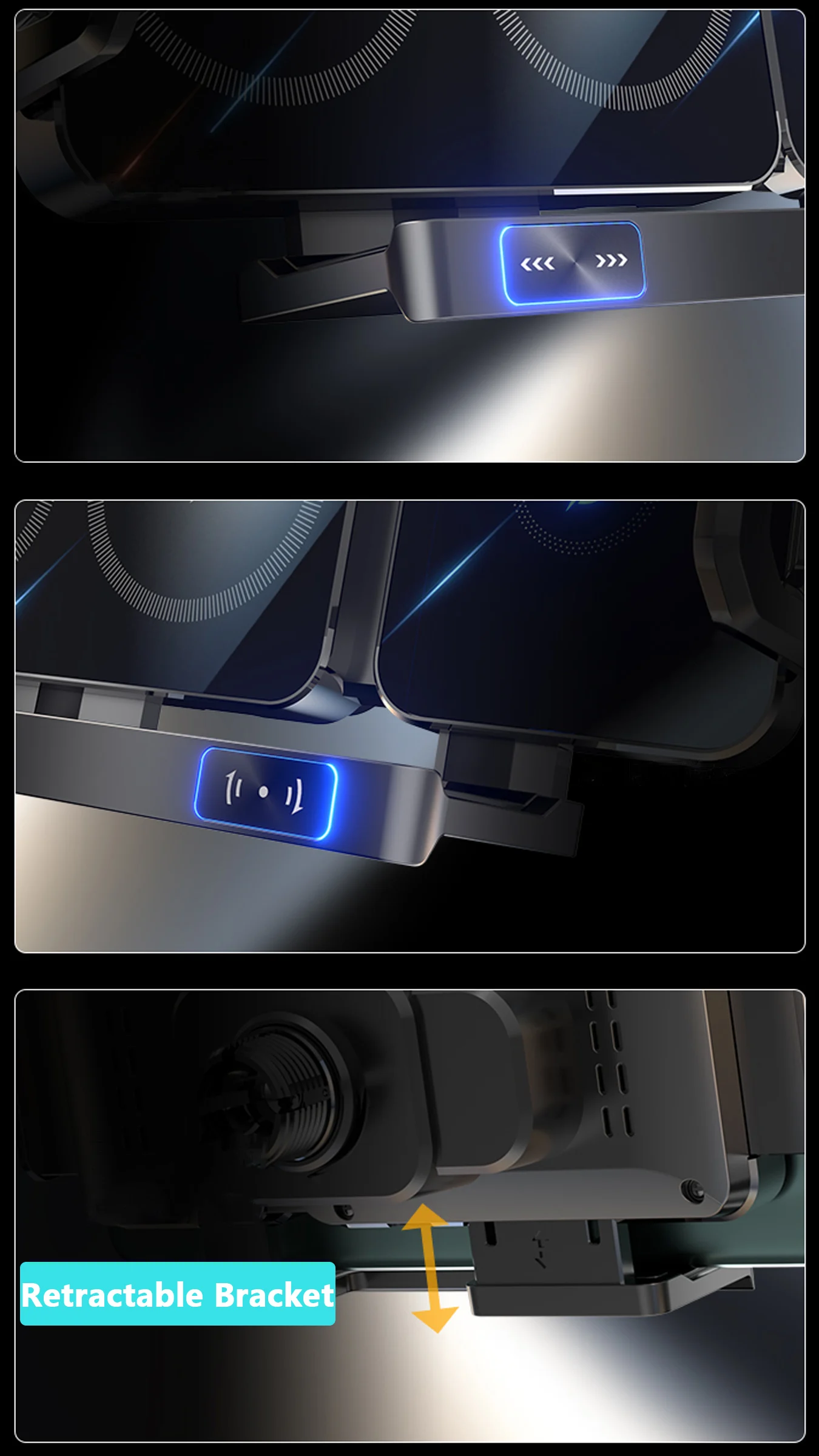Dual Coil Faltbare Telefon Halter Auto Drahtlose Ladegerät Universal Auto Telefon Halterung Schnelle Lade Für Samsung iPhone Xiaomi Z Fold – Detail 14