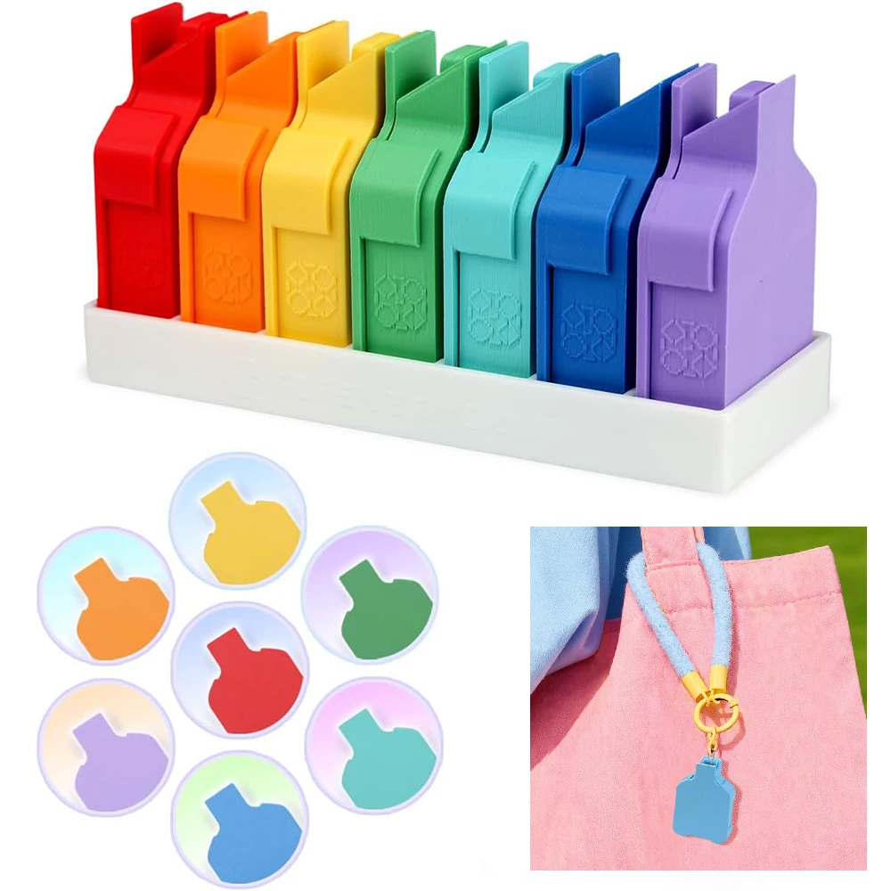 

7pcs Mini Diamond Painting Tray Set with Storage Base 7 Colors Diamond Art Tray with Lids for Diamond Painting Tool Accessories