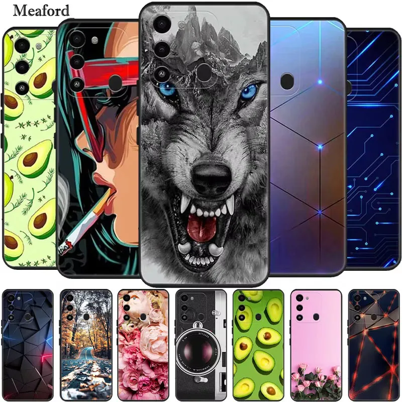 For Tecno Spark Go 2022 Case Cartoon Soft Silicone TPU Phone Back Cover For TecnoSpark Go KG5 KG5h Funda for SparkGo Anime Coque