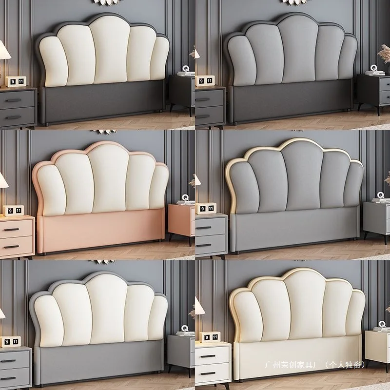 Bedside soft bag backrest modern simple headboard 2024 new floor separately buy solid wood thin backplane