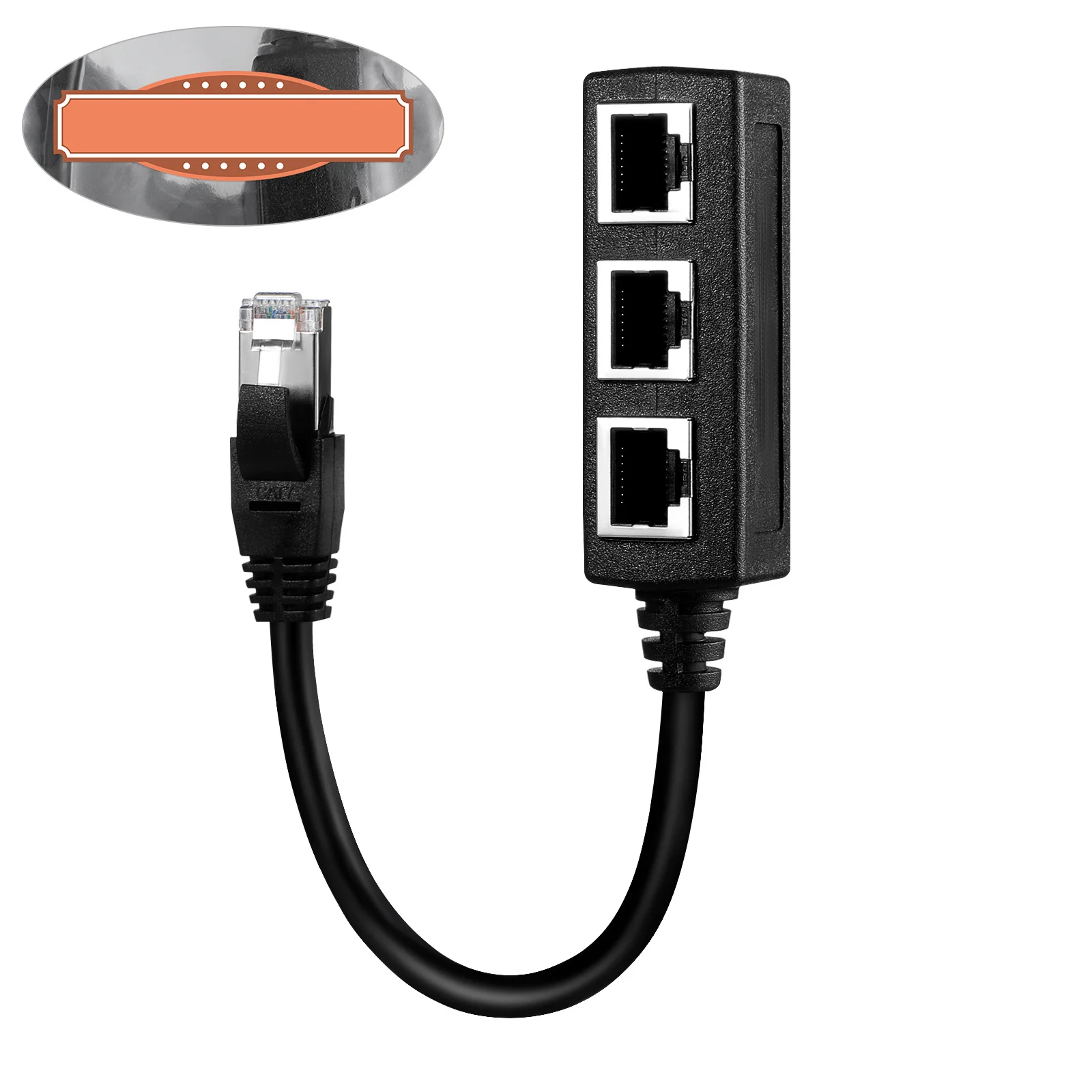 1 إلى 3 محول مقسم إيثرنت سميك لوحة دارات مطبوعة ناقل حركة أملس متوافق مع الأجهزة كابل شبكي الفاصل