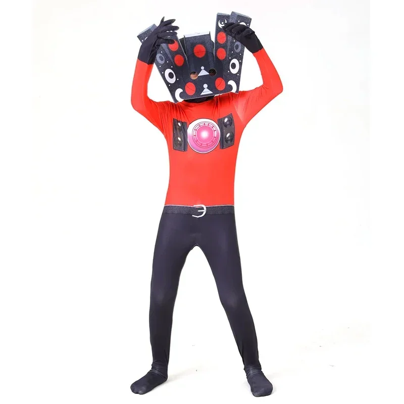 Bear House Skibidi Toilet Video Game Costume for Kids and Adults, Halloween Costume, Camera, Speaker, TV, Toilet 2025 PPT01..