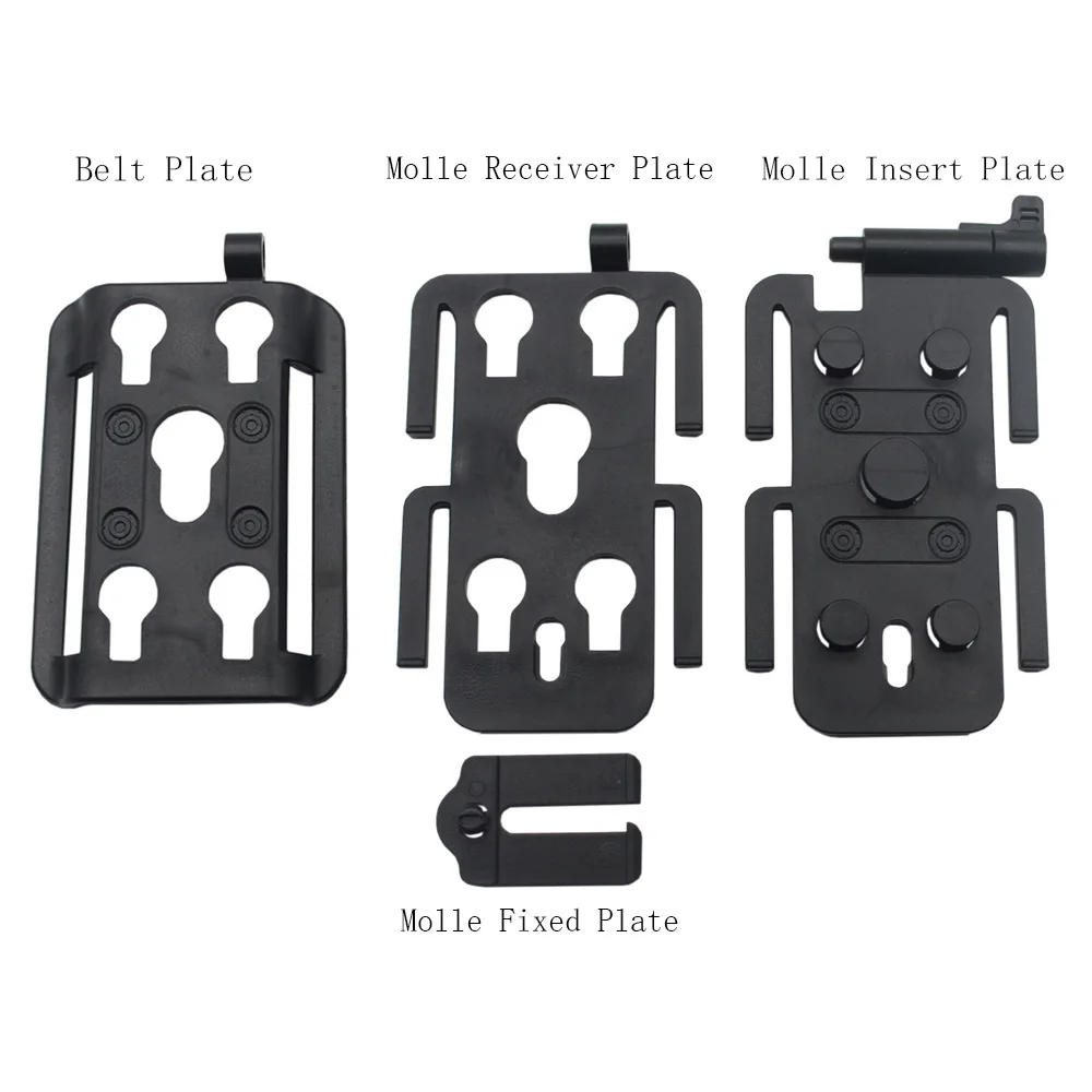 VULPO Tactical molle Attachment Plate Molle Adapter Platform For Attaching Molle Pouch Molle Mag Pouch，Molle Backpack