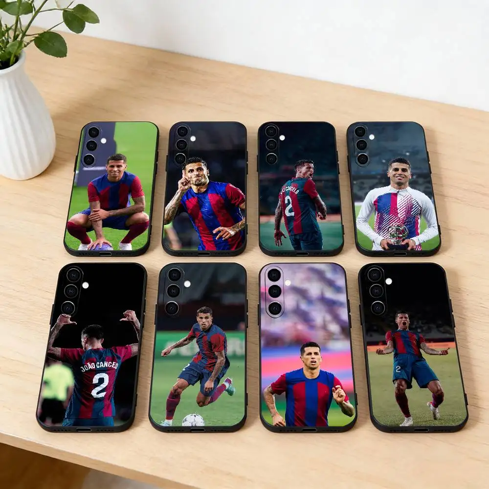 

J-Joao Football C-Cancelo Phone Case For Samsung Galaxy A20,21s,22,31,32,52,53,72,73,80,91 Soft Black Shell