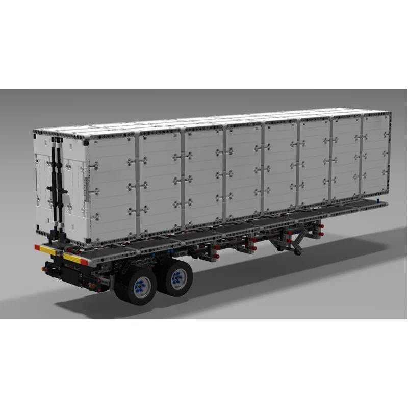 MOC-13490+MOC-13695 City Transport Truck & Trailing Assembly Building Block Model MOC Creative Building Blocks Toy Gift