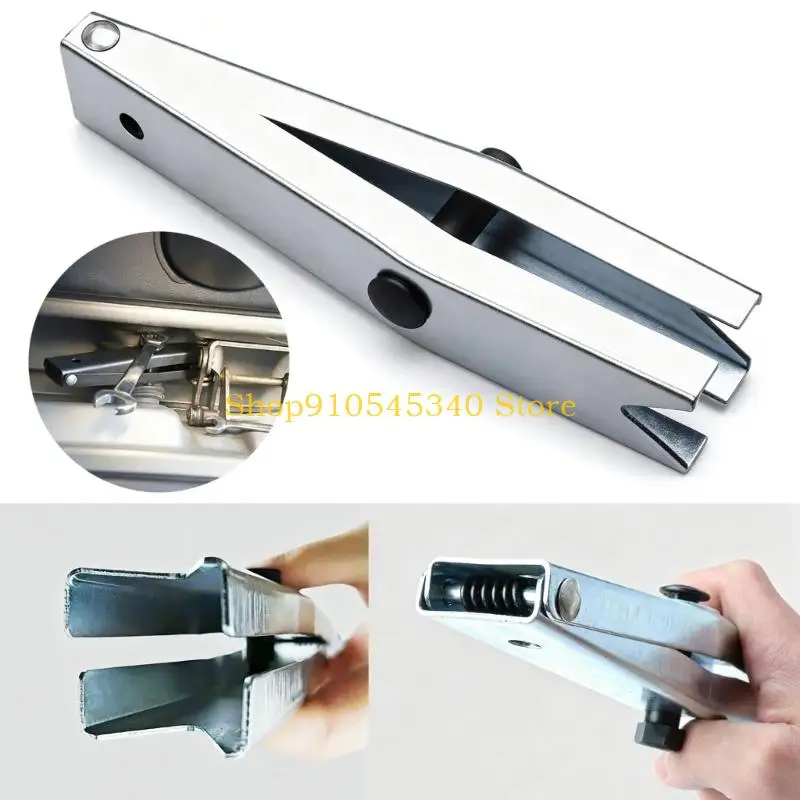 U2JA Adjustable Spring Removal Hand Tool for Vehicle Door Repair, Steel Clamp Tool with Side Knob and Manual Positioning for