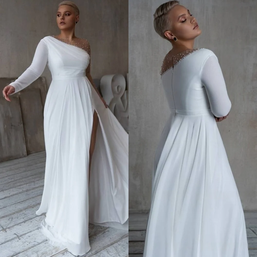 

Customized Boho Bohemian Chiffon Wedding Dress Classic New Chinese Wedding Dress Romantic Garden Wedding Reception Outdoor
