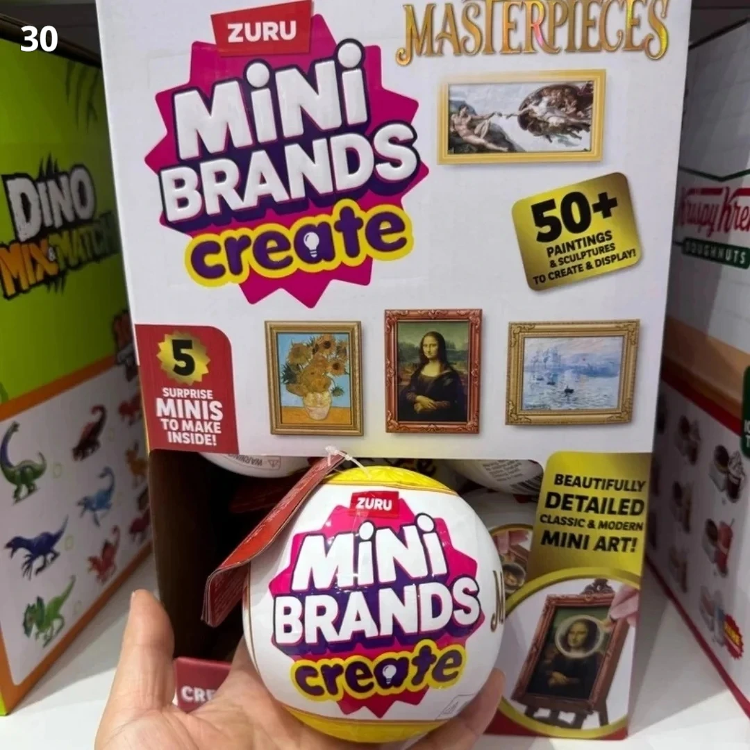 

Zuru 5 Surprise Mini Brands Create Masterpieces Blind Box Mini Famous Painting Collectible Ornament Kids Toy Gift Home Decor