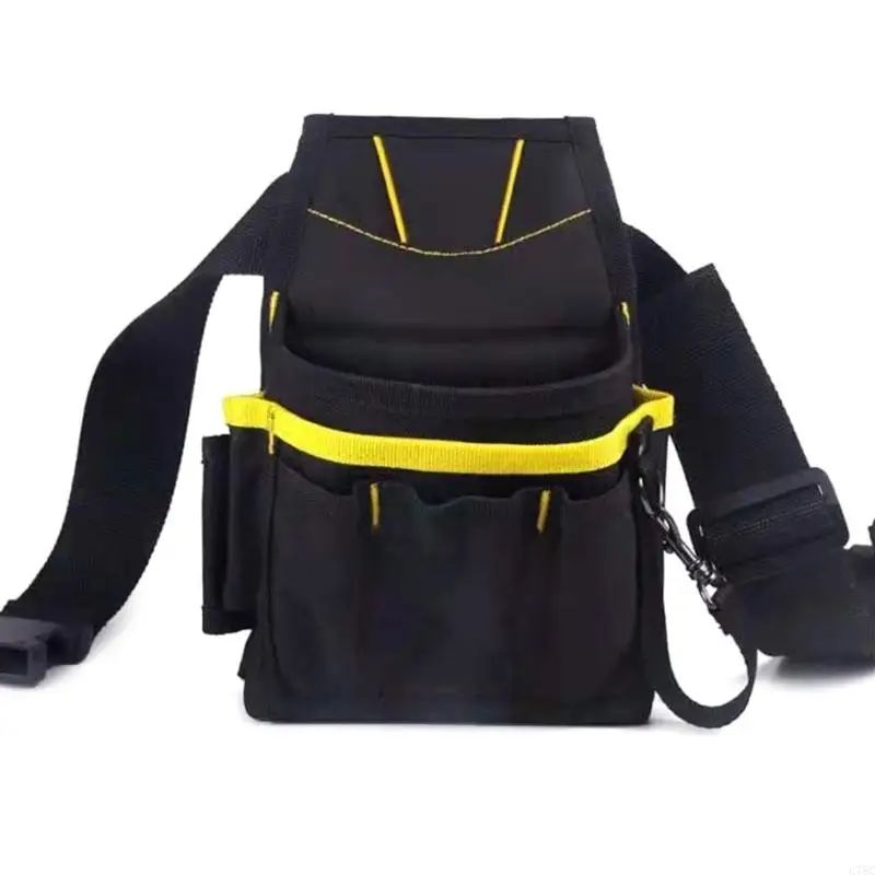 U75C Oxford Tool Pocket Belt Small Pocket Tool Bag Heavy Duty Professional Waist Work for Electricians Technician