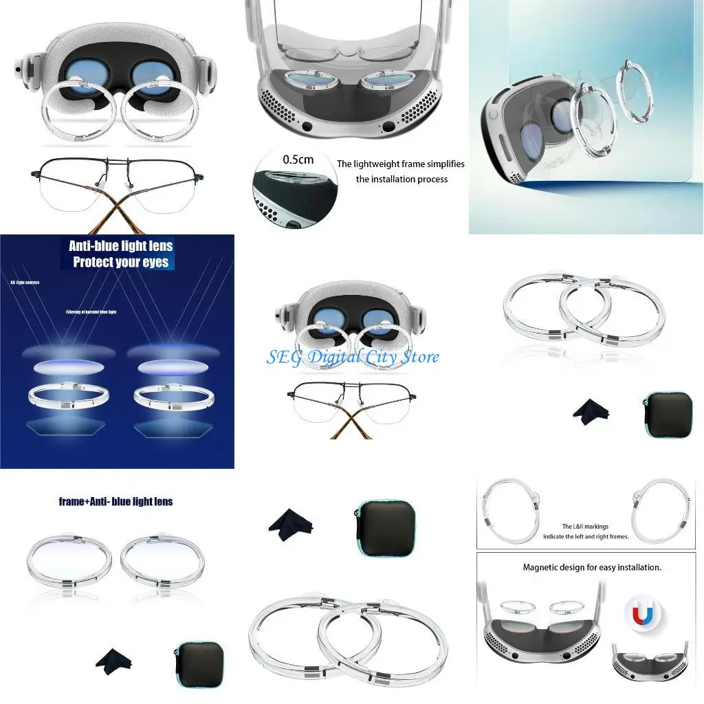 

U75B Lens AntiScratch Frame for Vision Protecting Glasses From Scratching