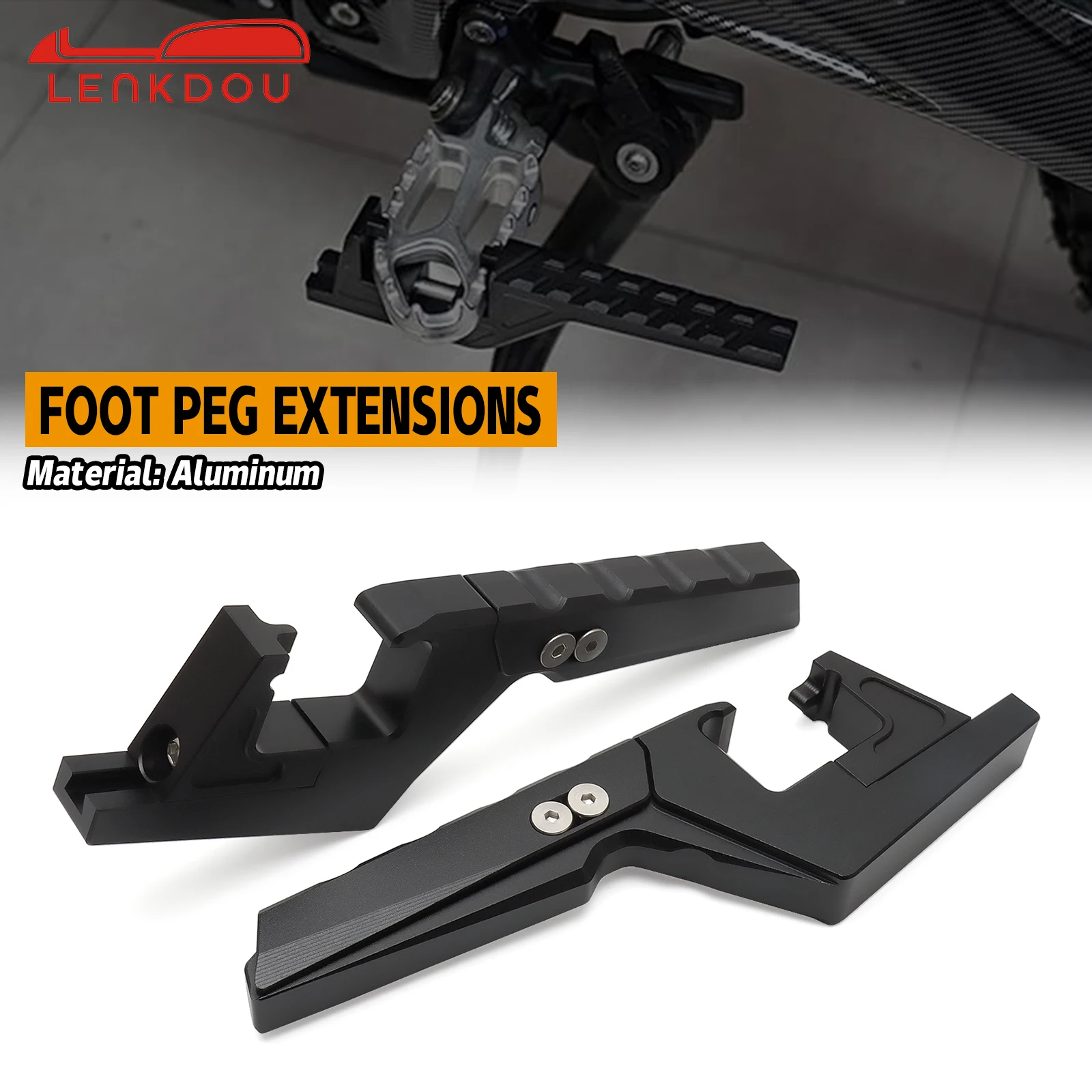 

Motorcycle Adjustable Extension Foot Pegs Passenger Pedal For For Surron Light Bee Segway Honda KTM Husqvarna HUSABERG