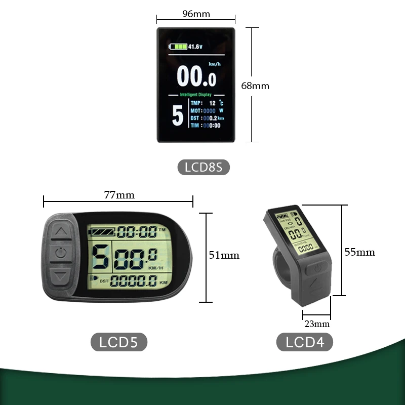 KT Ebike Motor Controller LCD led Display Kunteng 36V 48V Lcd3 lcd8h 880 LCD7 Electric Bicycle Bike Display Controller