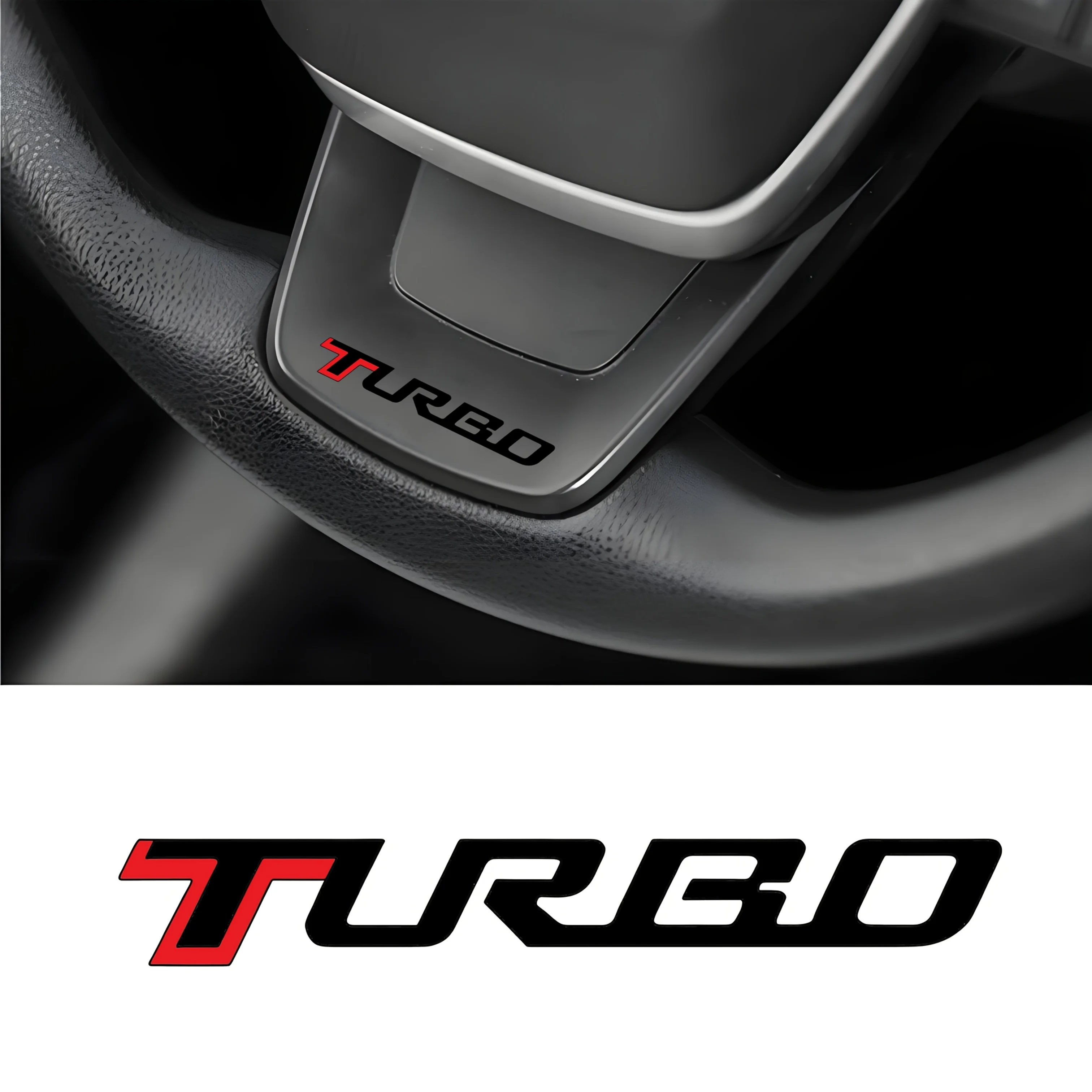 2 PÇS/SET "Turbo Logo" Adesivo para Desempenho de Decoração de Estilo de Motocicleta de Carro - Acessório de Decalque Temático