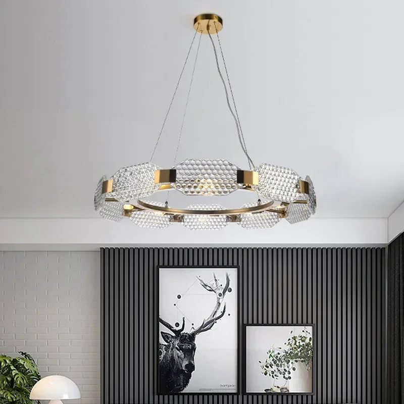 

Modern Style Led Glass Luxury Pendant Lights Interior Lighting Fixtures Post Chandelier Hanging Lamp for Bedroom Dining Living