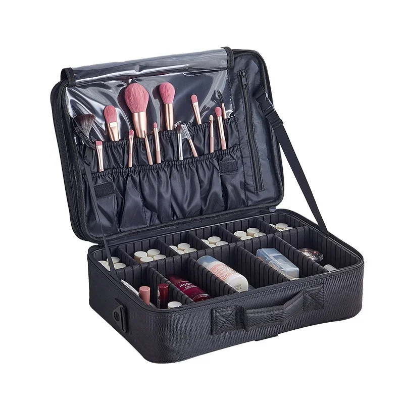 Professional large-capacity cosmetic bag, embroidery, nail and eyelash equipment, handy, storage toolbox