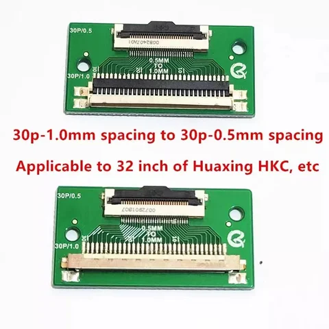 Suitable for huaxing HKC 30P0.5mm pitch to 30P conventional 1.0mm pitch conversion board repair and replacement