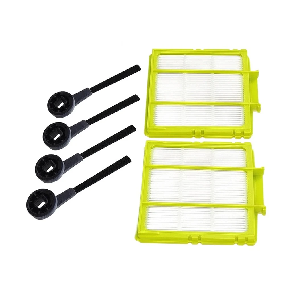 4 Side Brushes and 2 Pre Filters Replacement Kit for Shark RV1000 RV912S RV913S AV1002AE AV911S Vacuum Cleaners
