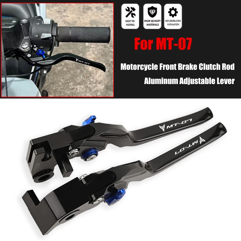 For YAMAHA MT-07 MT 07 MT07 MT/07 FZ-07 2014-2023 Brake Clutch Lever Motorcycle CNC Accessories Adjustable Brake Clutch Levers