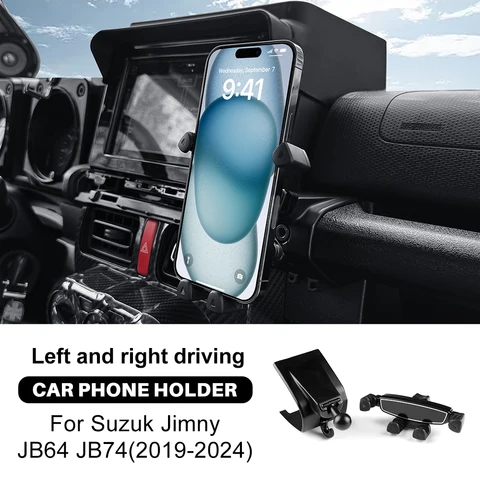 Автомобильный держатель для мобильного телефона для Suzuki Jimny JB64 JB74 2019 2020 2021 2022 2023 2024 2025, магнитный кронштейн для крепления GPS-навигатора Gravity