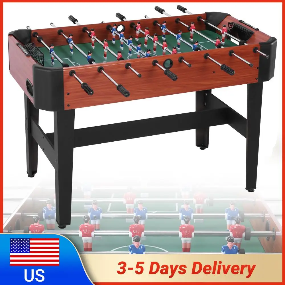 

47 Inch Foosball Table with Score Keeper Indoor Foos Ball Table with Counterbalanced & Uniformed Men for Home Office Man Cave
