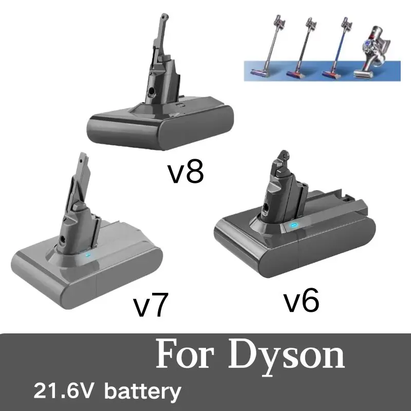 12800mAh for Dyson V6 V7 V8 Rechargeable Bateria SV10 SV11 SV12 SV09 Vacuum Cleaner Battery DC58 Battery for Sony Battery Cel